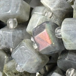 Labradorite Flat Hexagon (Six Sided) Beads