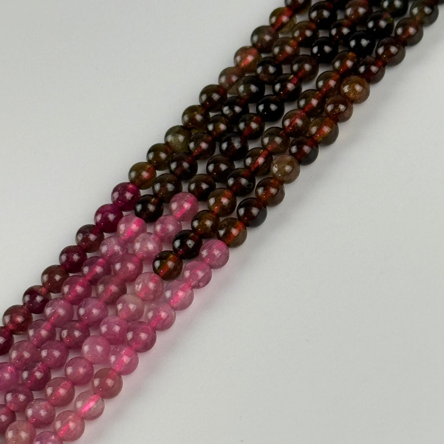 Multicolor Tourmaline Beads - Polished Round Beads