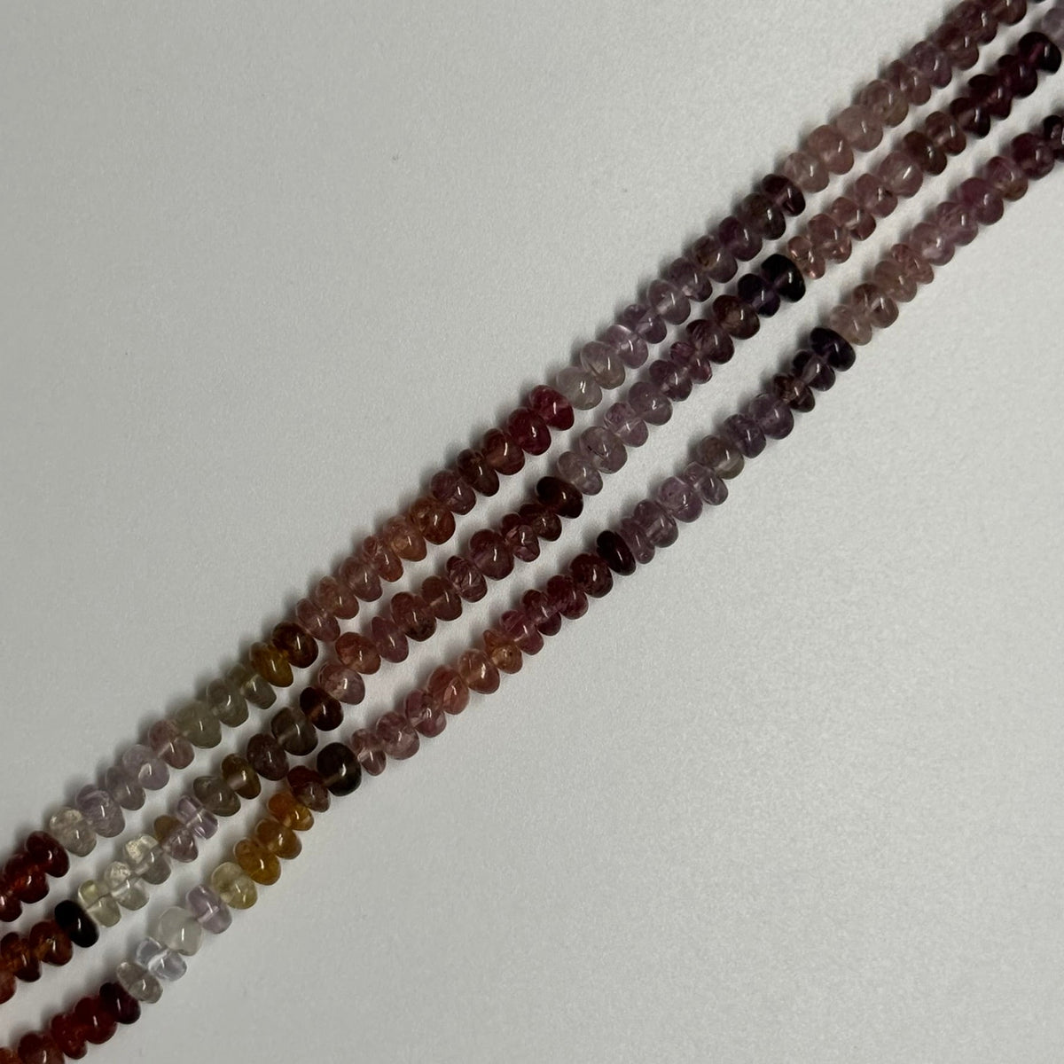 Multicolor Spinel Polished Rondelle Shape Gemstone Beads