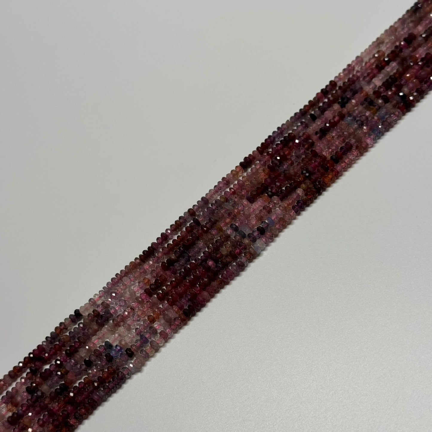Red Spinel Gemstone Beads - Faceted Rondelle - (AAA Quality)