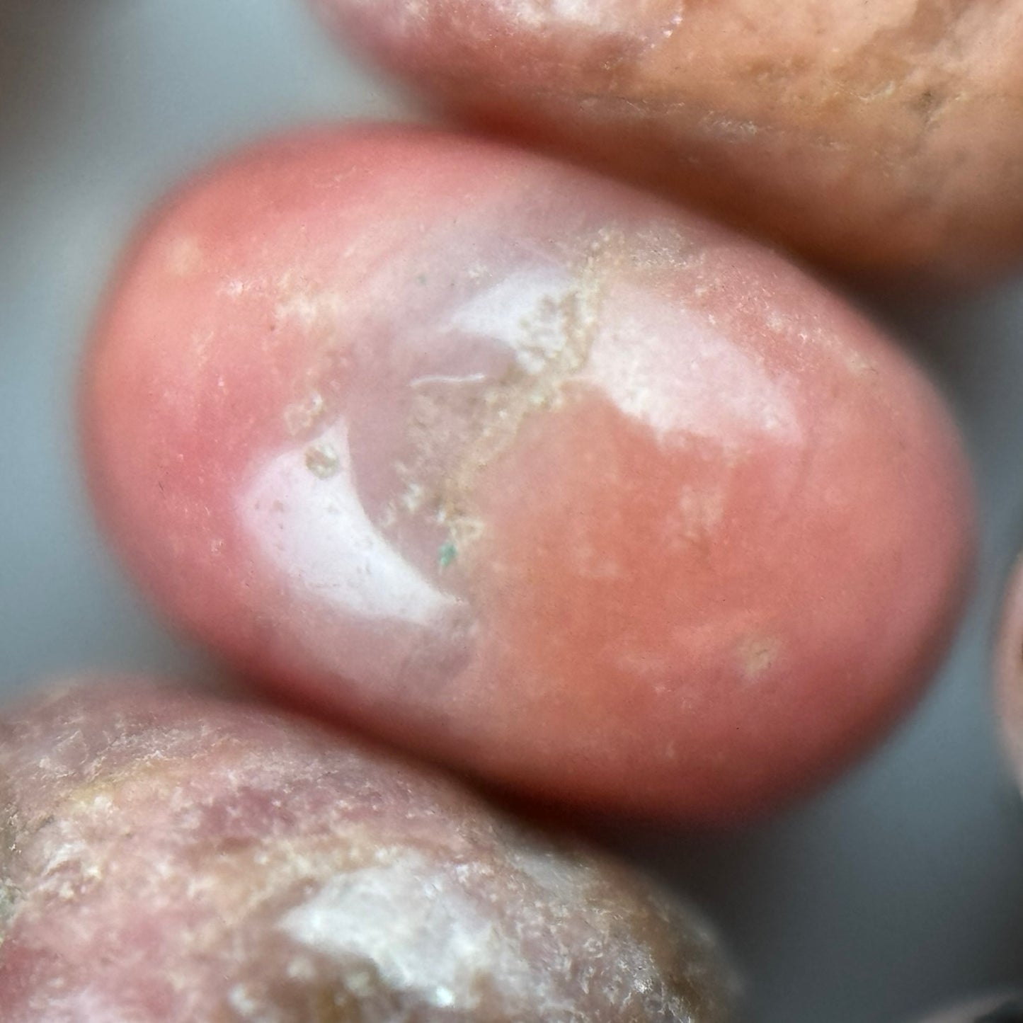 Dendritic Rhodonite Polished Rondelle Beads