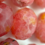 Brazilian Rhodonite Faceted Rondelle Beads (A Quality)