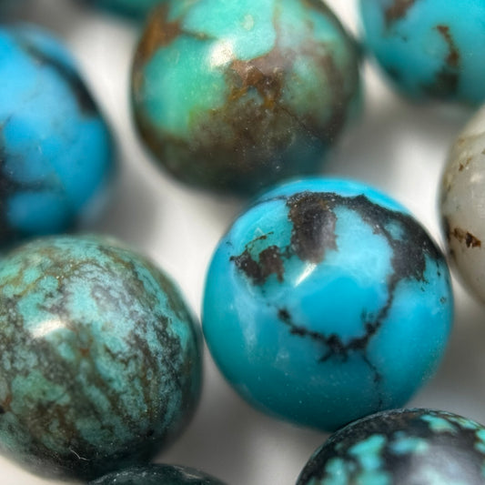 Turquoise Polished Round Beads – Natural Stone Beads
