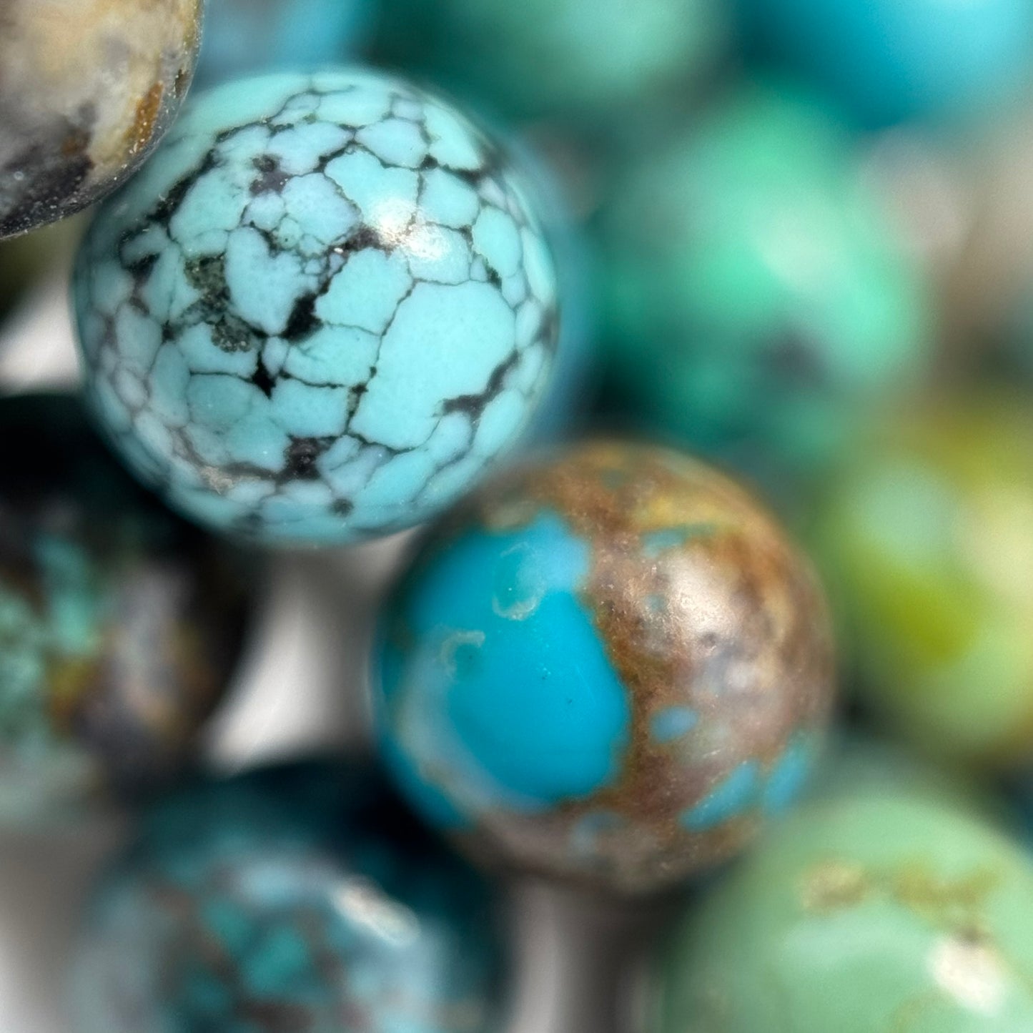 Turquoise Polished Round Beads – Natural Stone Beads