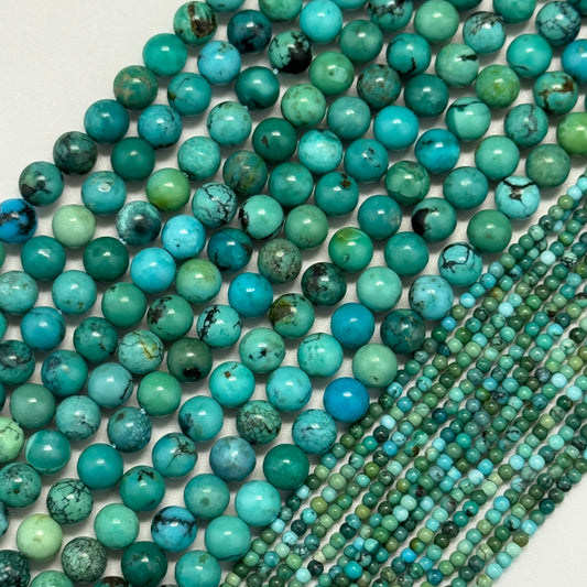 Turquoise Polished Round Beads – Natural Gemstone