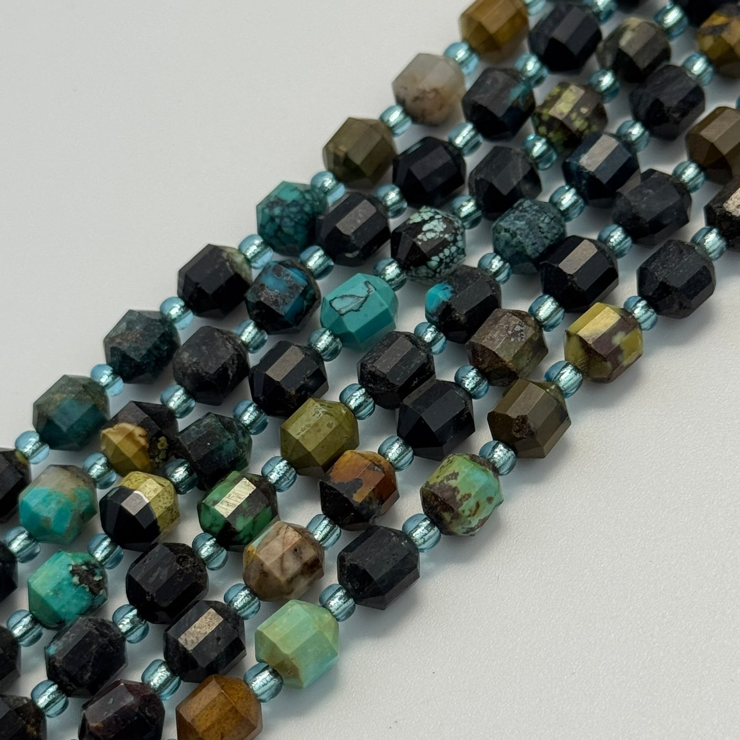 Turquoise Beads – Dodecahedron Shape