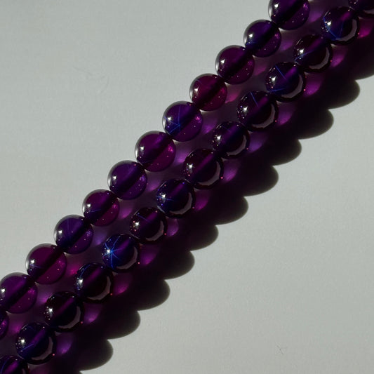 Color Change Synthetic Star Sapphire Gemstone Beads - (AAAA Quality)