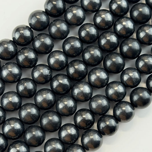 Shungite Beads - Elite Shungite Beads - Polished Round Beads