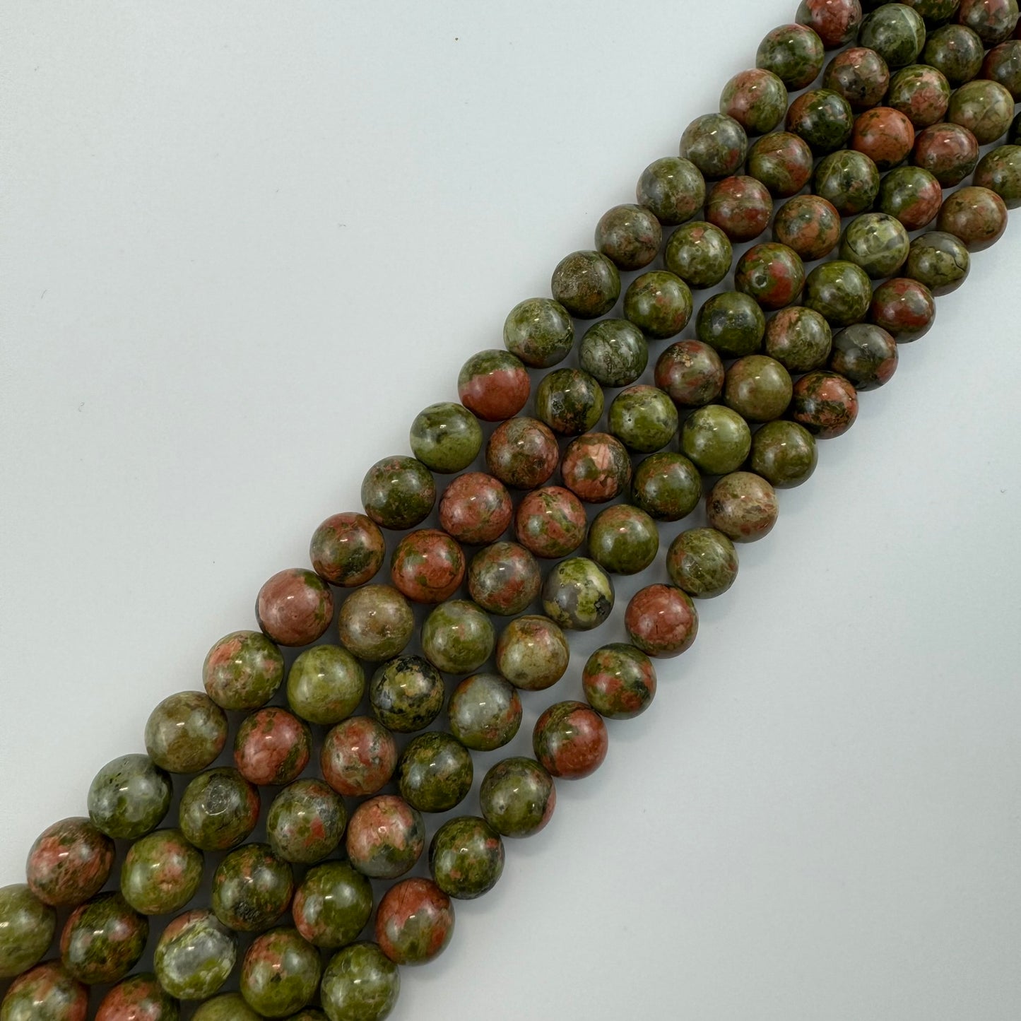 Unakite Beads - Polished Round Beads