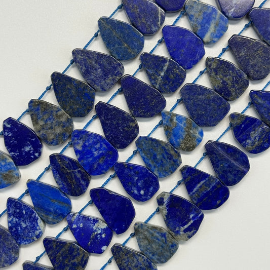 Lapis Lazuli Teardrop Natural Navy Blue Gemstone (A Quality)