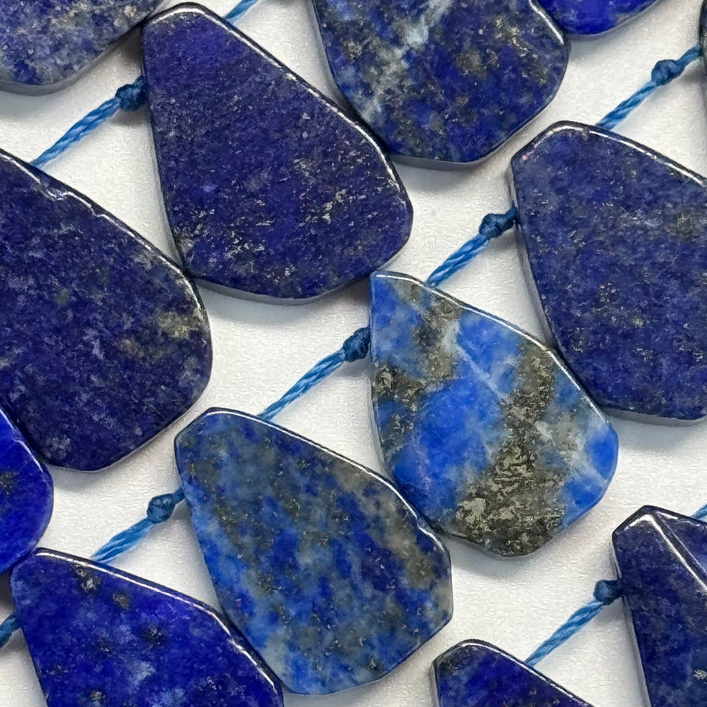 Teardrop Lapis Lazuli Beads – Natural Navy Blue Gemstone