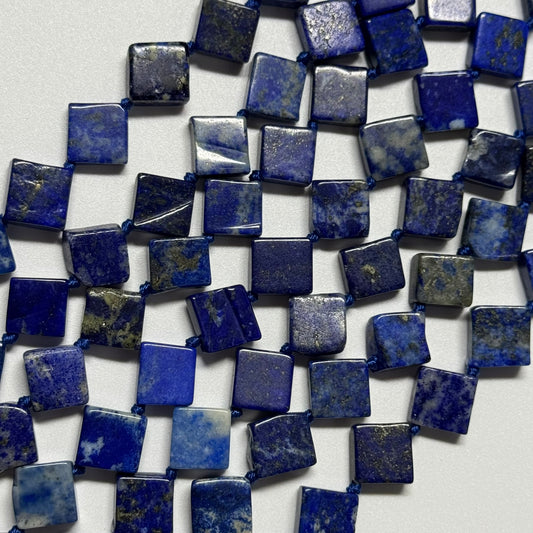 Lapis Lazuli Diamond-Cut Natural Navy Blue Gemstone Beads (A Quality)