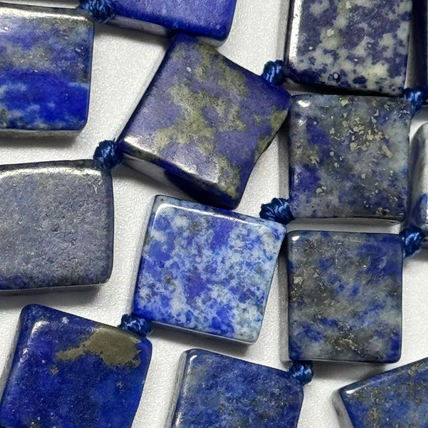 Lapis Lazuli Diamond-Cut Natural Navy Blue Gemstone Beads (A Quality)