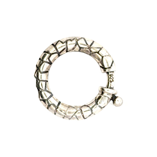 925 Sterling Silver Dragon Skin Clasp