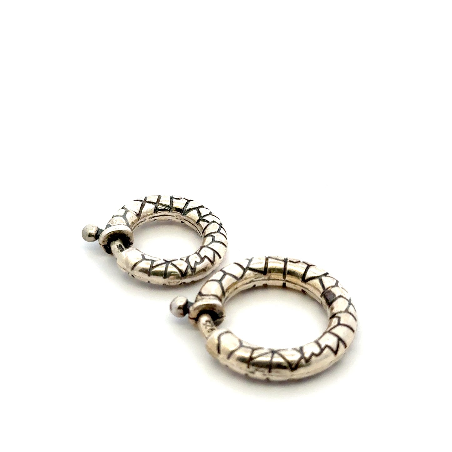 925 Sterling Silver Dragon Skin Clasp