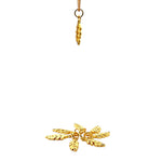 925 Sterling Silver Leaf Charm CZ