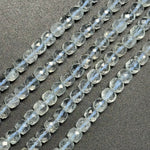 Topaz Faceted Square Beads