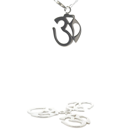 925 Sterling Silver Ohm Charm