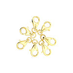 925 Sterling Silver Pack of 5 Pearl Shaped Lobster Clasp