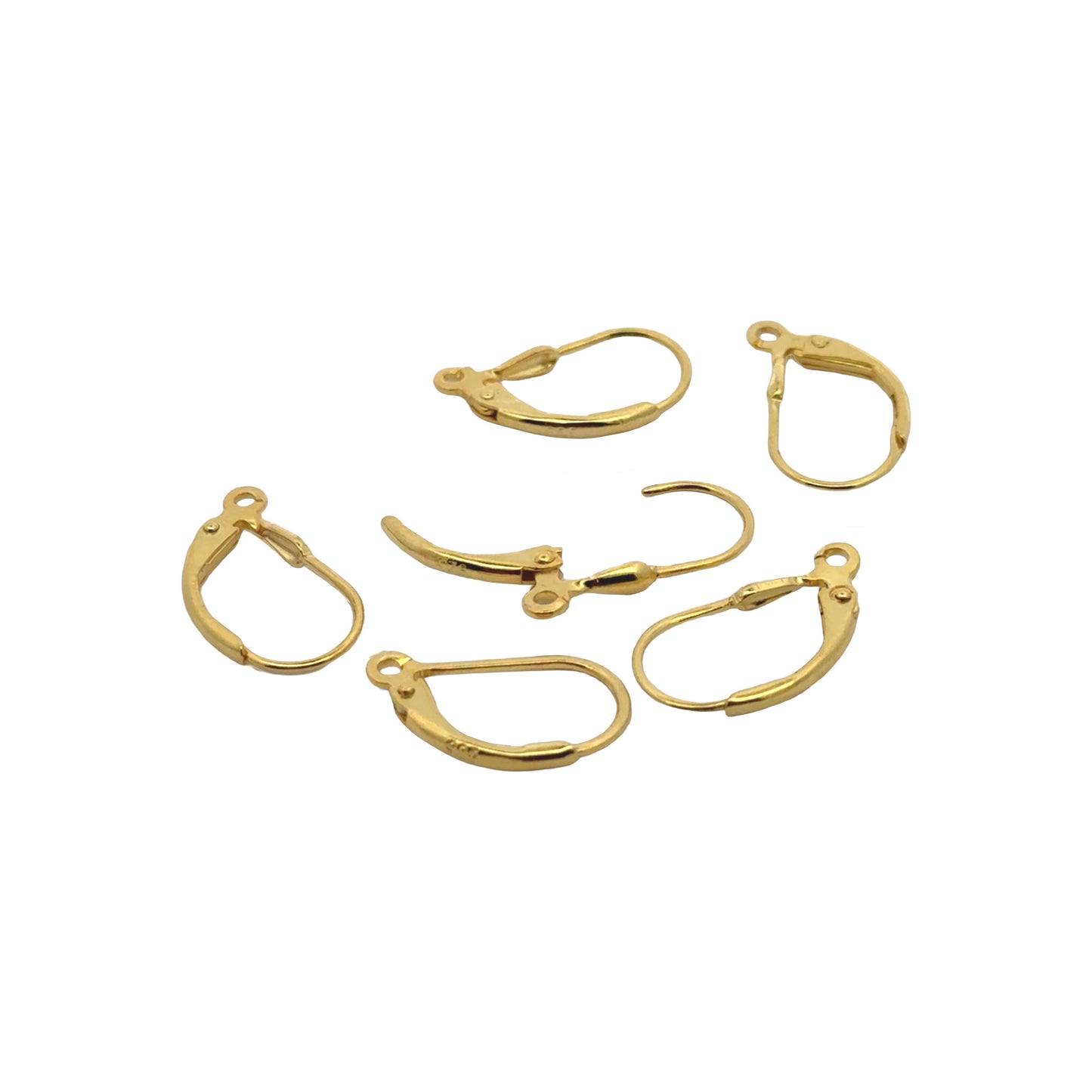 925 Sterling Silver Pack of 10 Lever Back Earrings