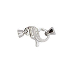 925 Sterling Silver Lobster Clasp with CZ