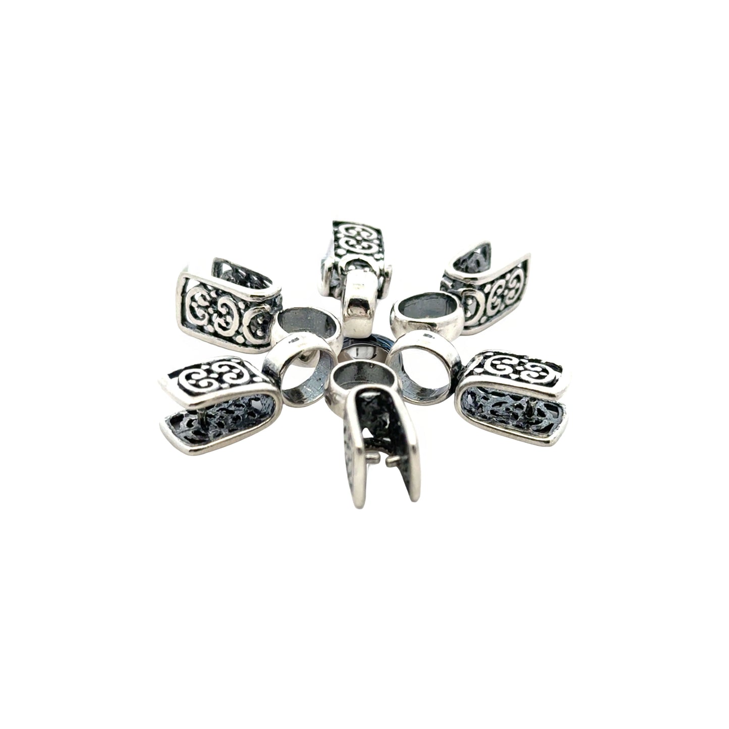 925 Sterling Silver Pinch Bail