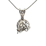 925 Sterling Silver Flaxible Wire Glue Bail with Natural Citrine, Topaz, Garrnet, Peridot, Amethyst Stones