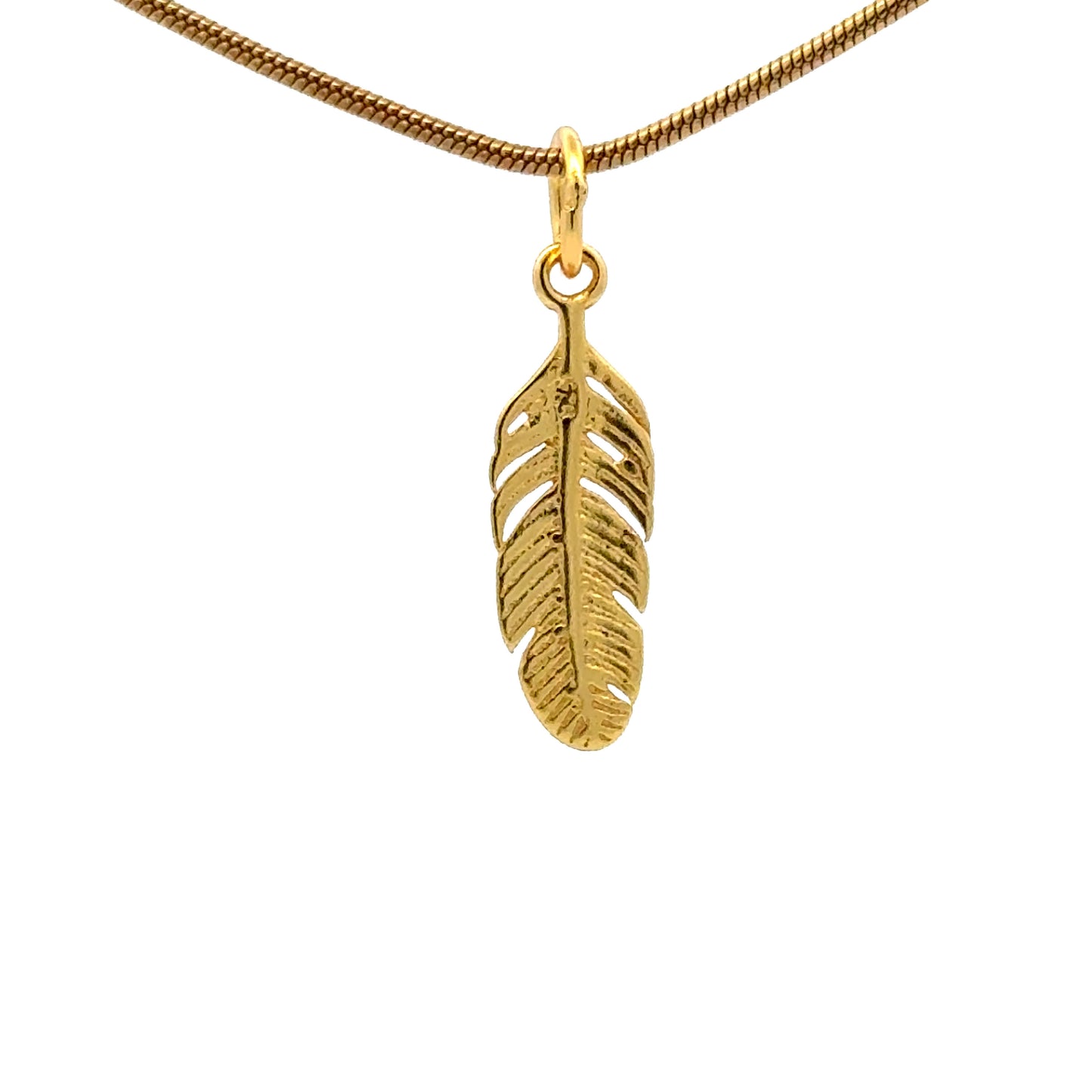 925 Sterling Silver Feather Charm