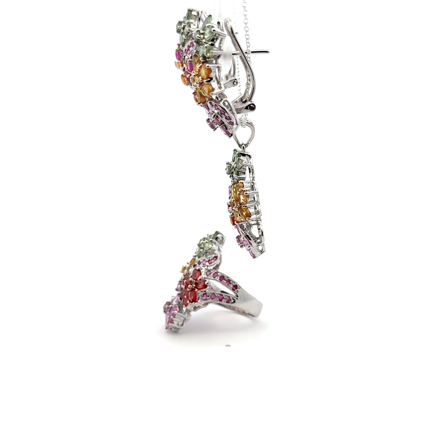Ruby & Sapphire Jewelry Set