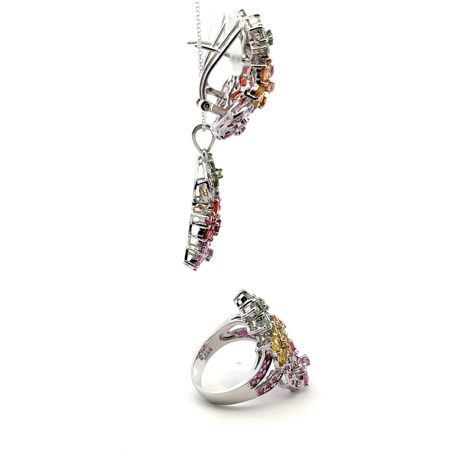 Ruby & Sapphire Jewelry Set