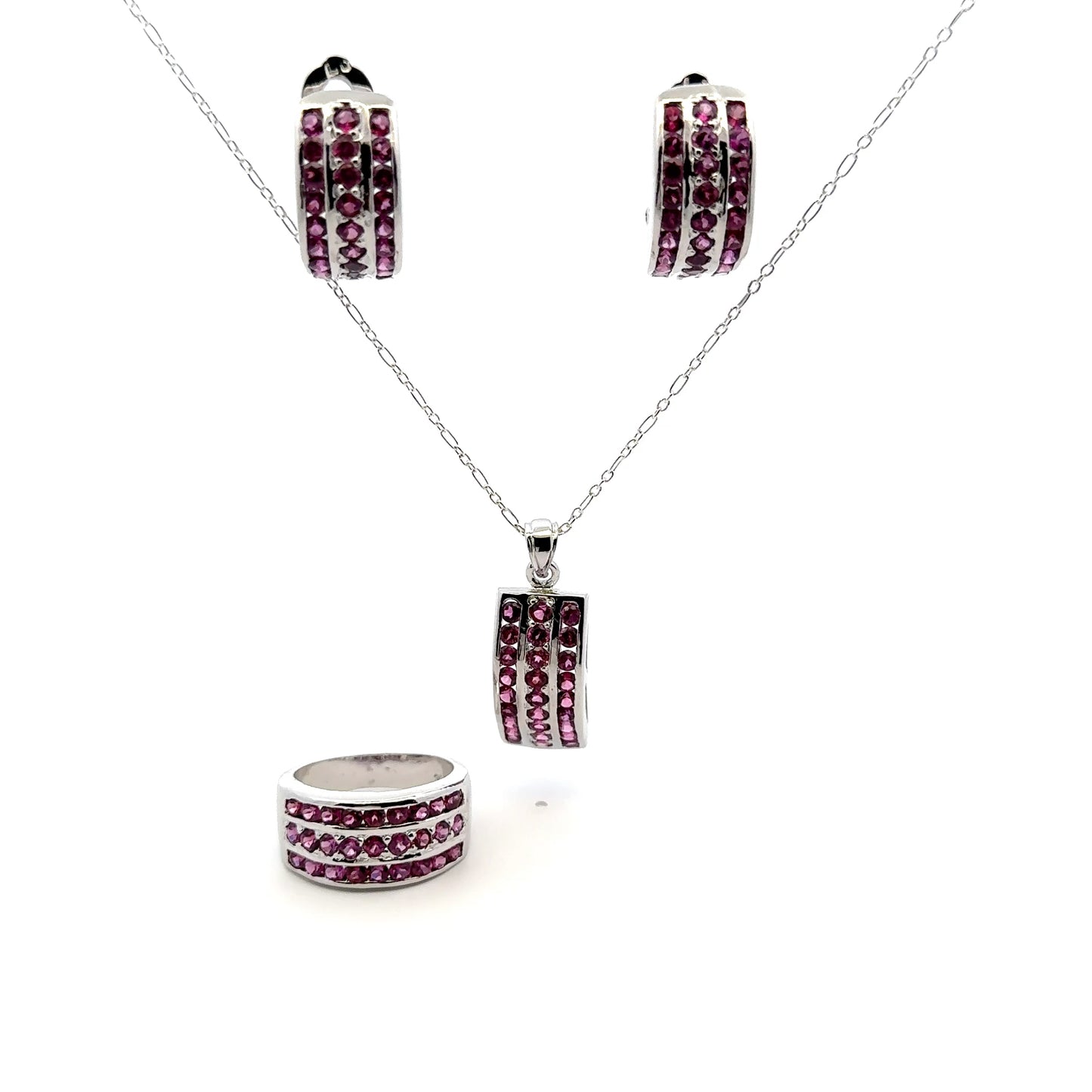 Garnet Jewelry Set