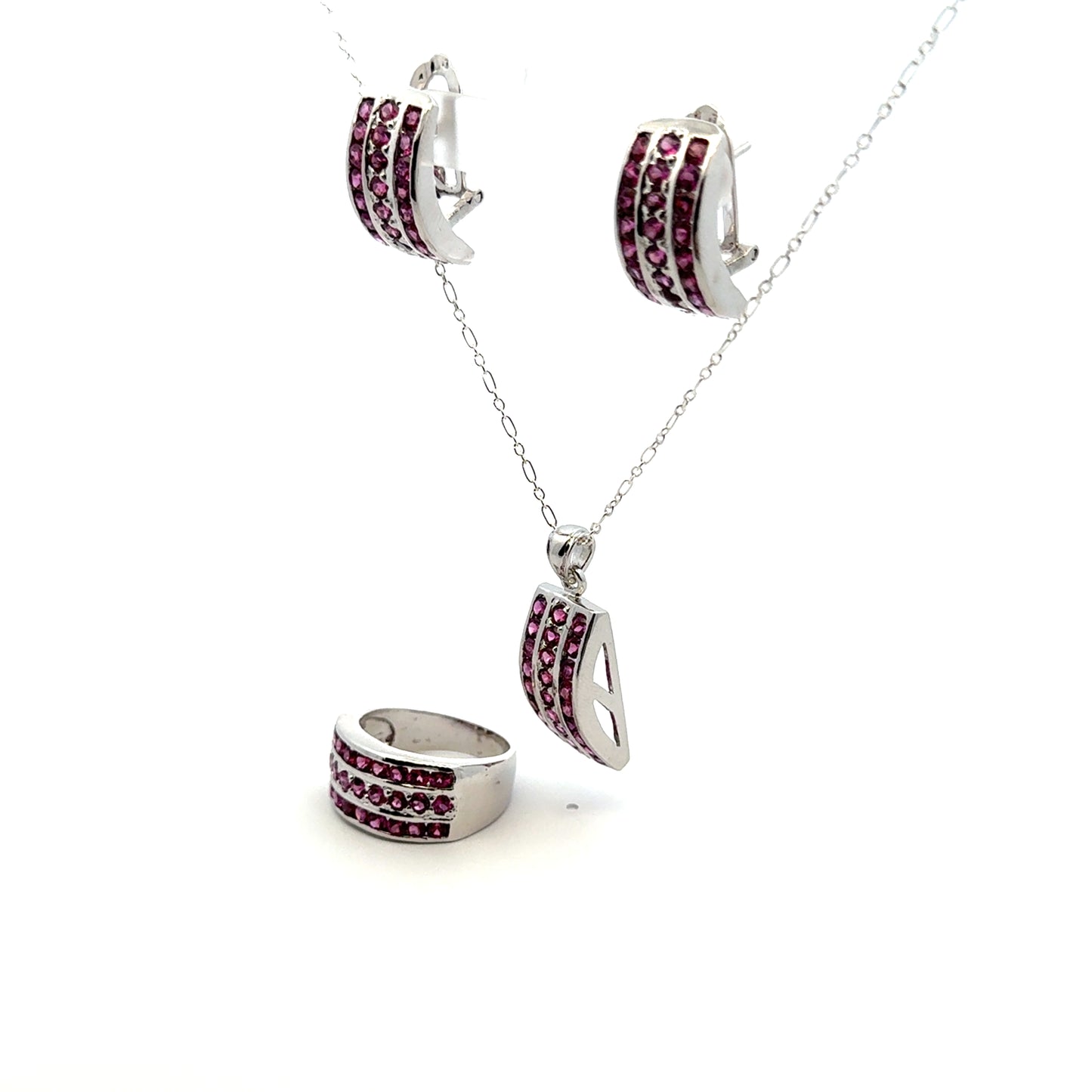 Garnet Jewelry Set