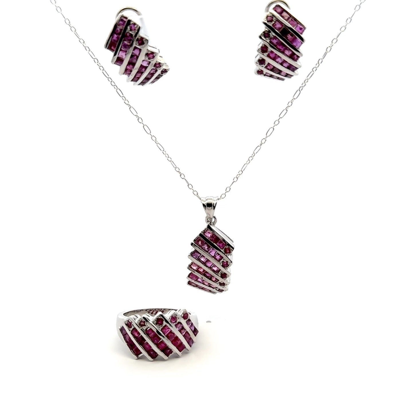 Ruby Jewelry Set