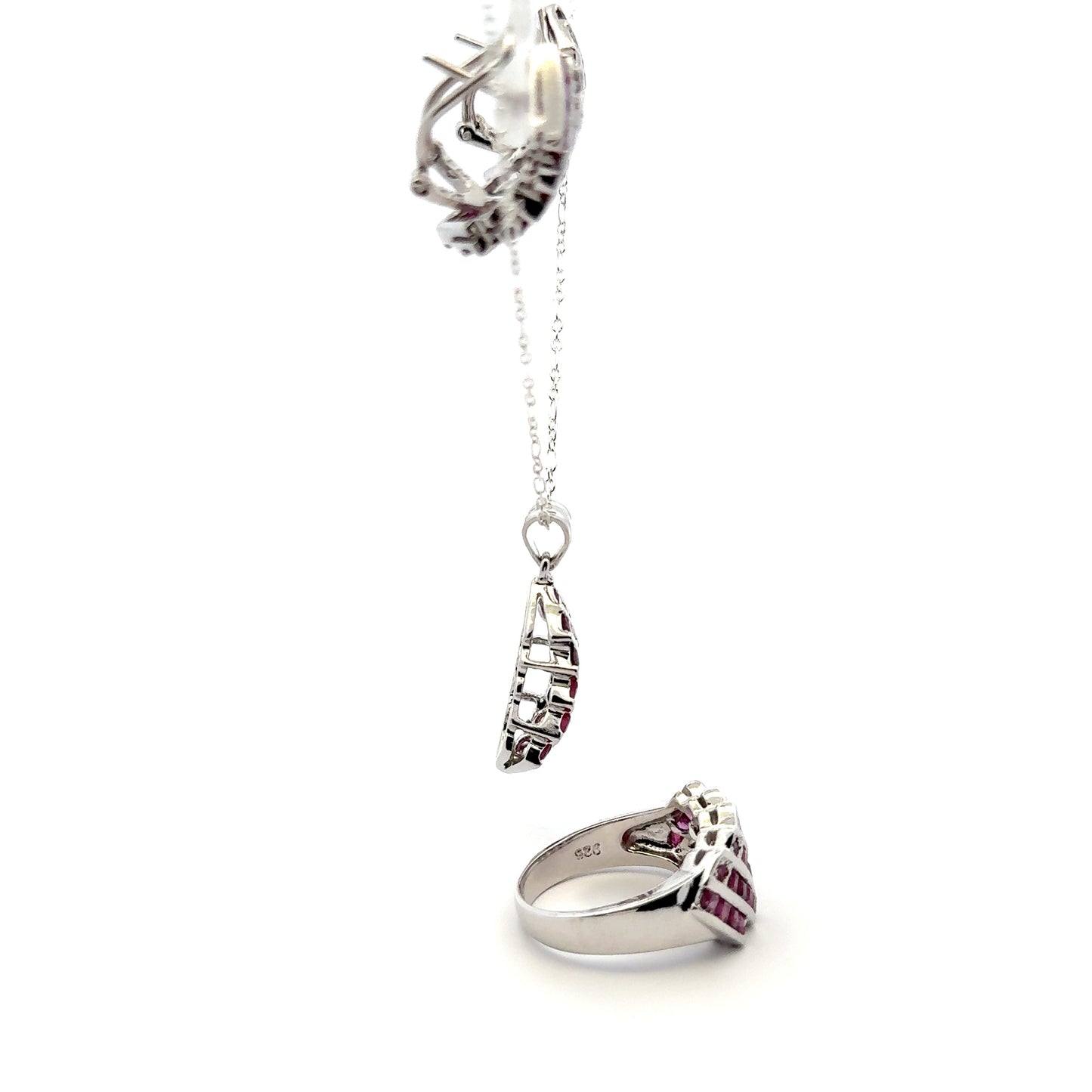 Ruby Jewelry Set