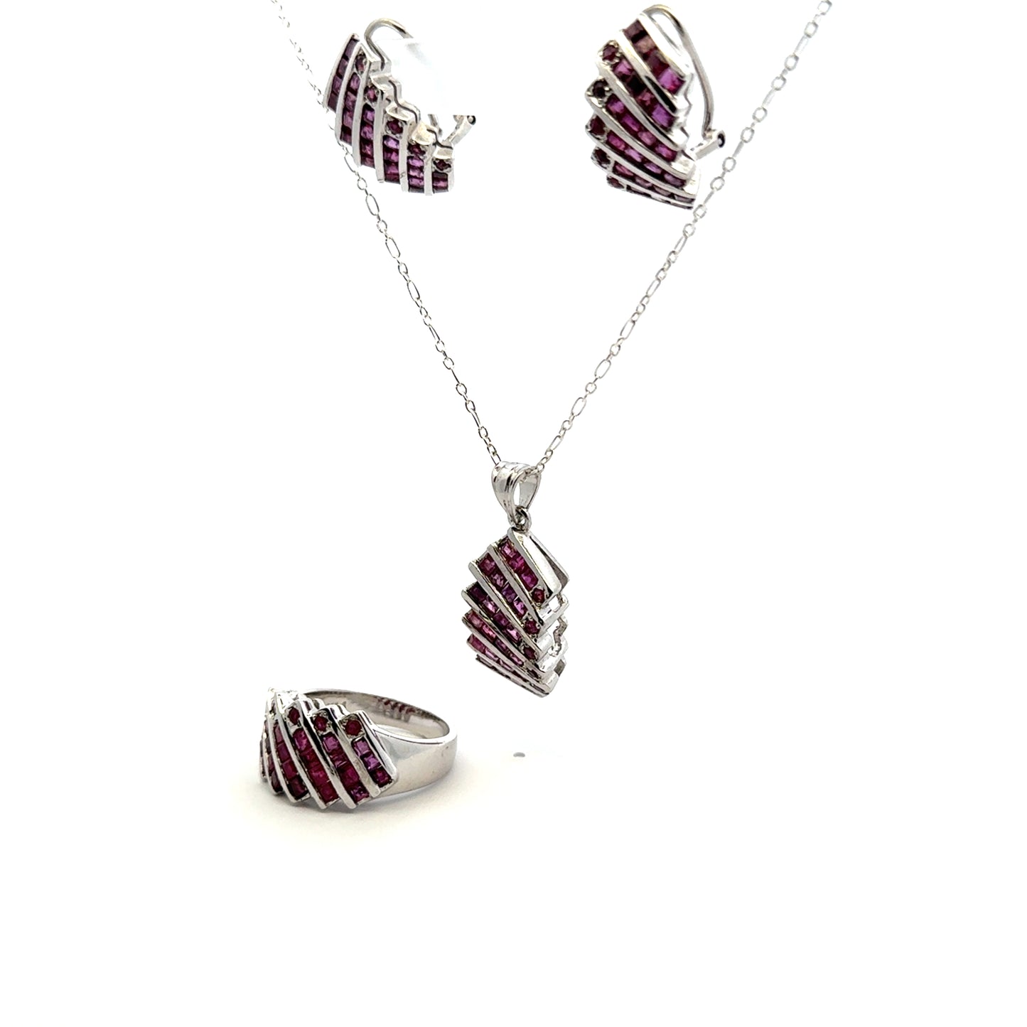 Ruby Jewelry Set