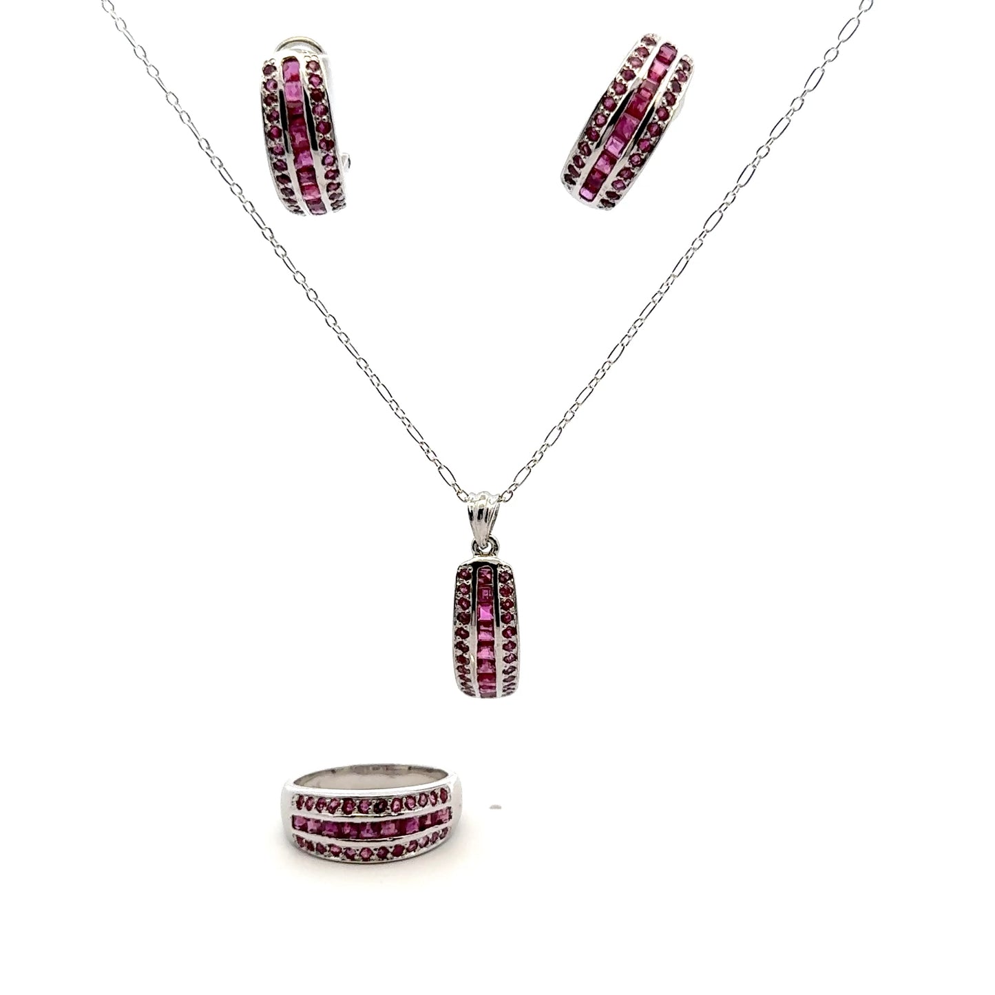 Ruby Jewelry Set