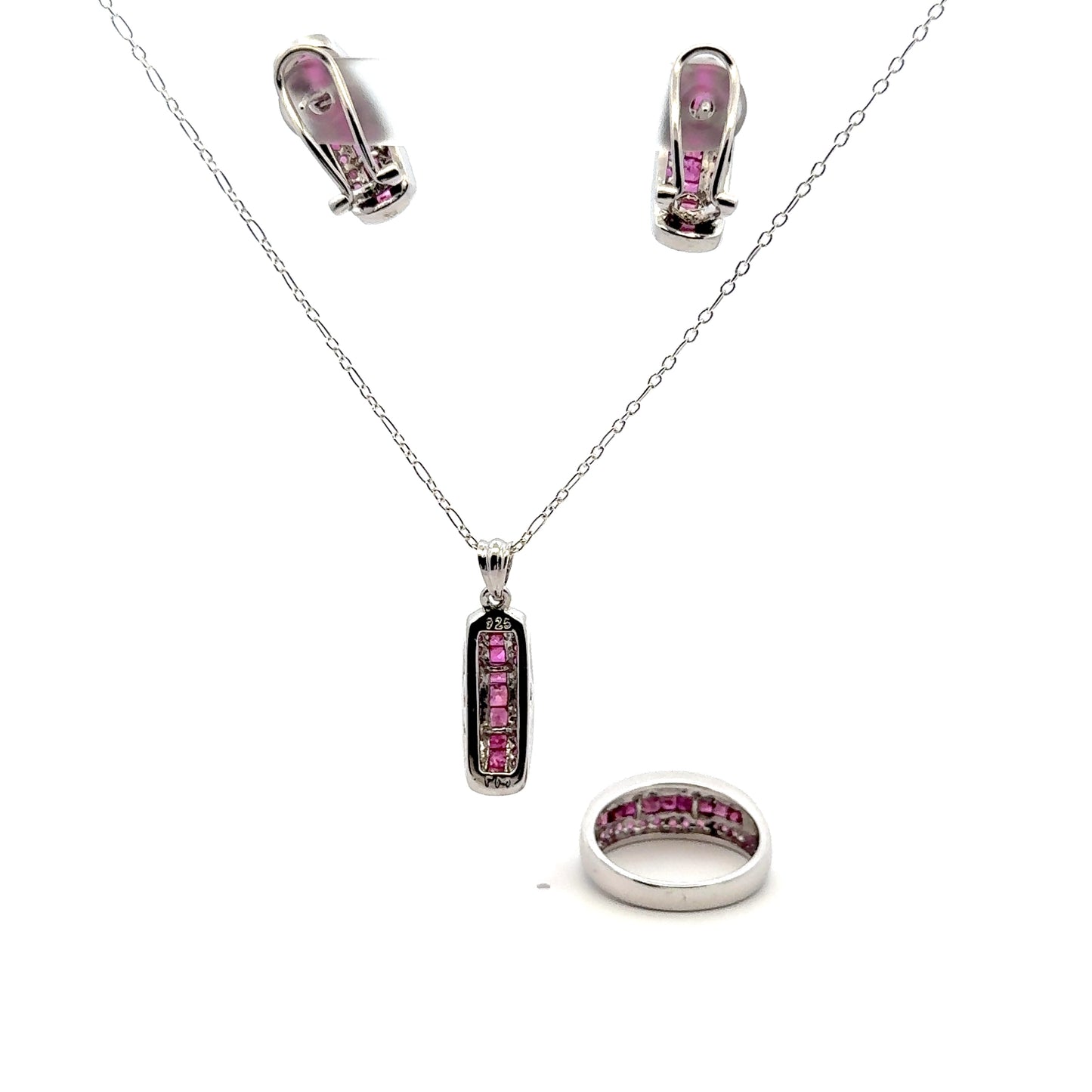 Ruby Jewelry Set
