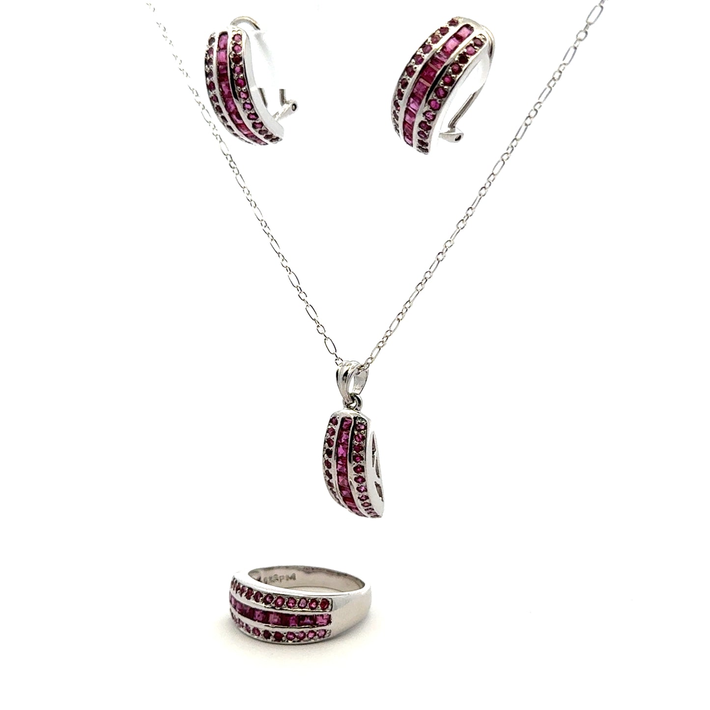 Ruby Jewelry Set
