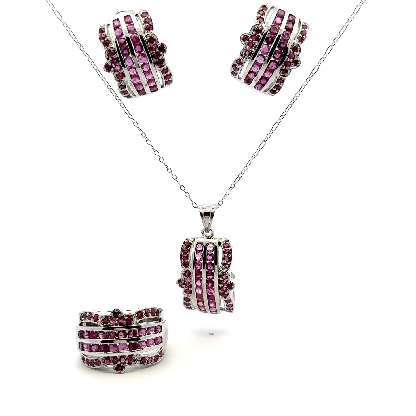 Ruby Jewelry Set