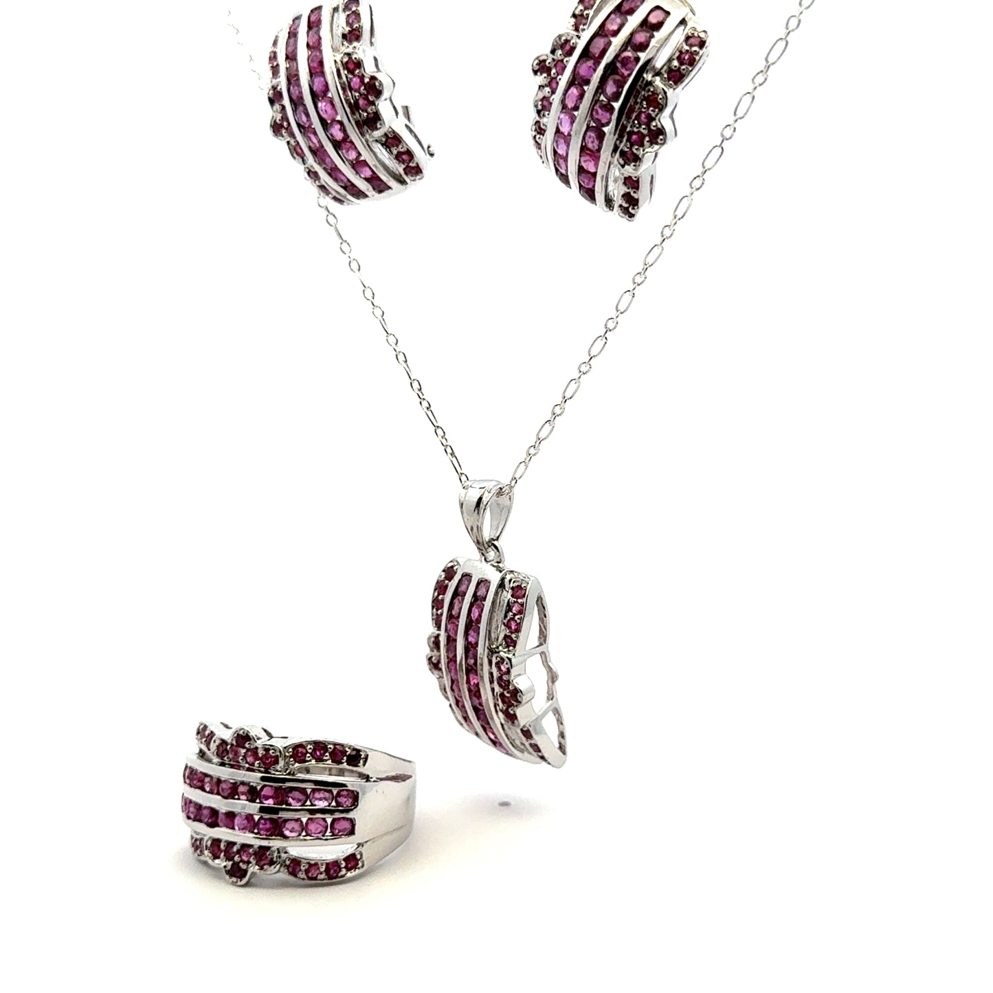 Ruby Jewelry Set