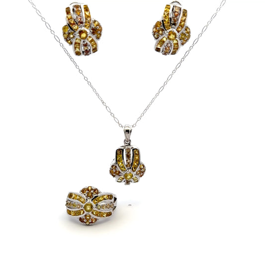 Yellow Sapphire Jewelry Set