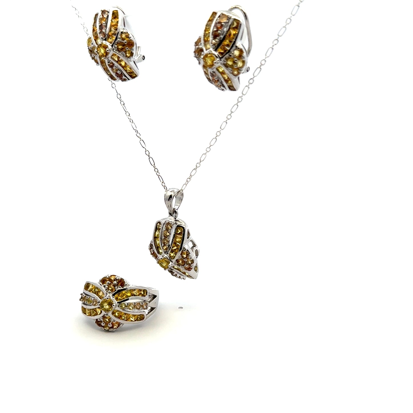 Yellow Sapphire Jewelry Set