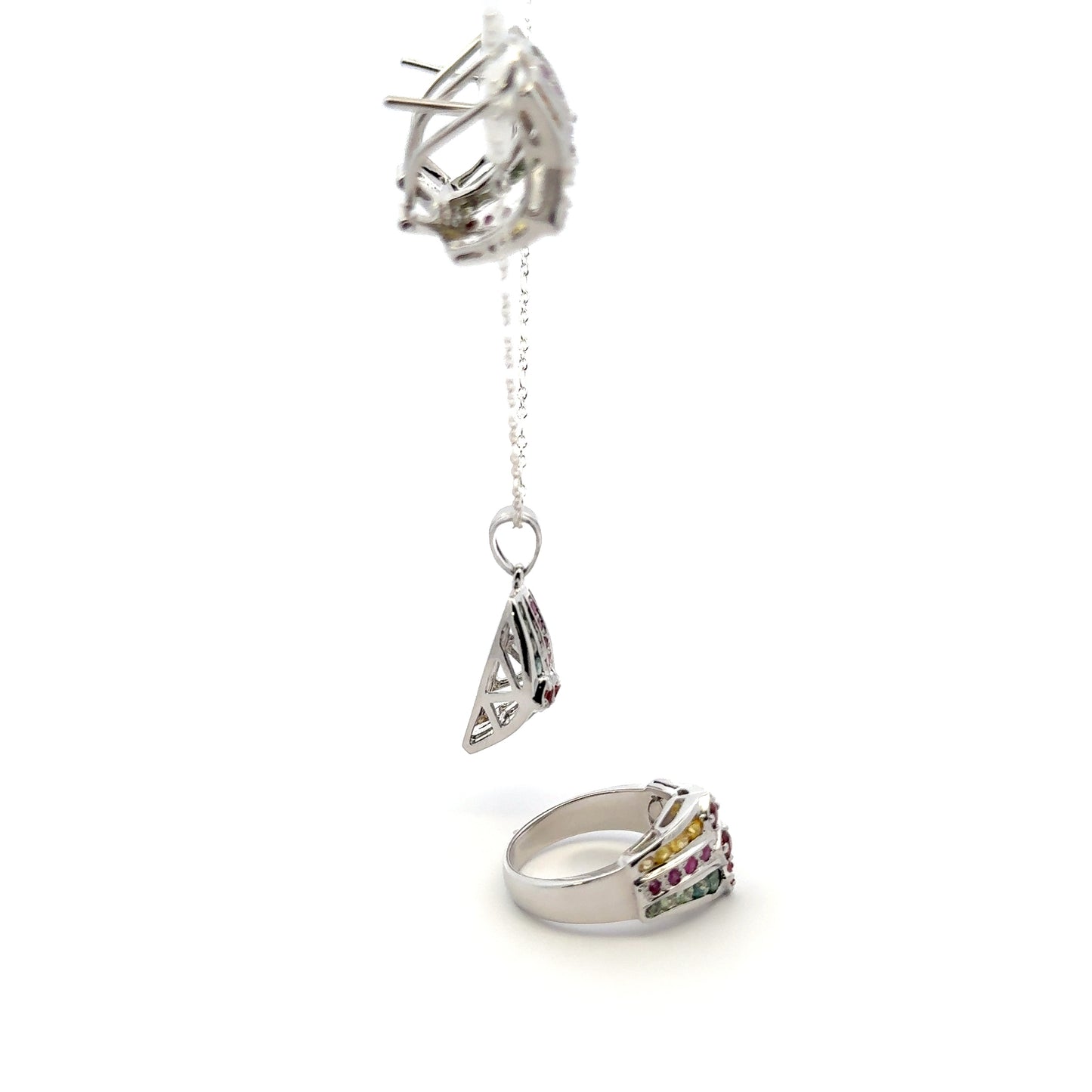 Ruby & Sapphire Jewelry Set
