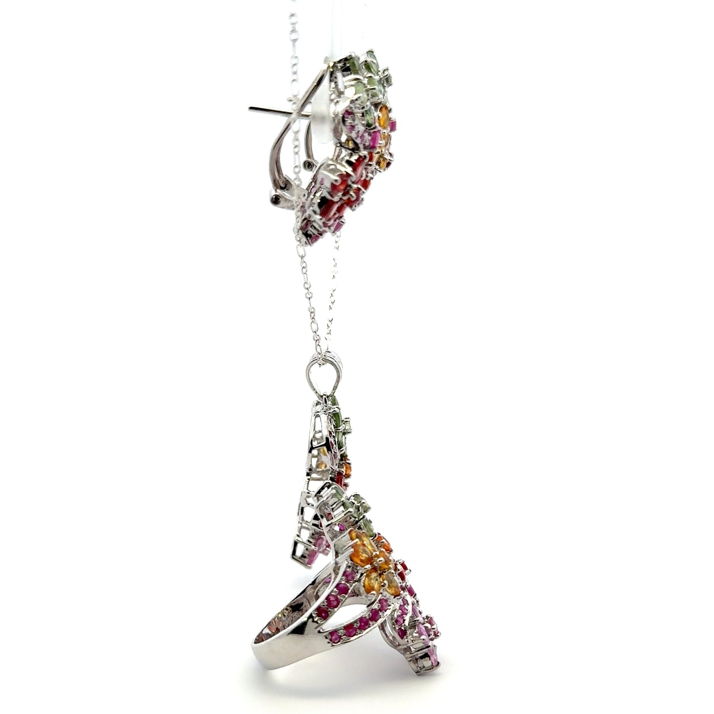 Jewelry Set: Ruby & Sapphire (Multi-Gemstone Jewelry)