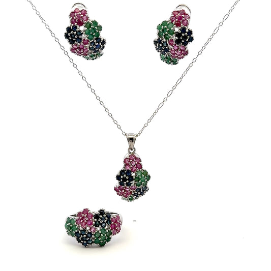Ruby, Sapphire & Emerald Set