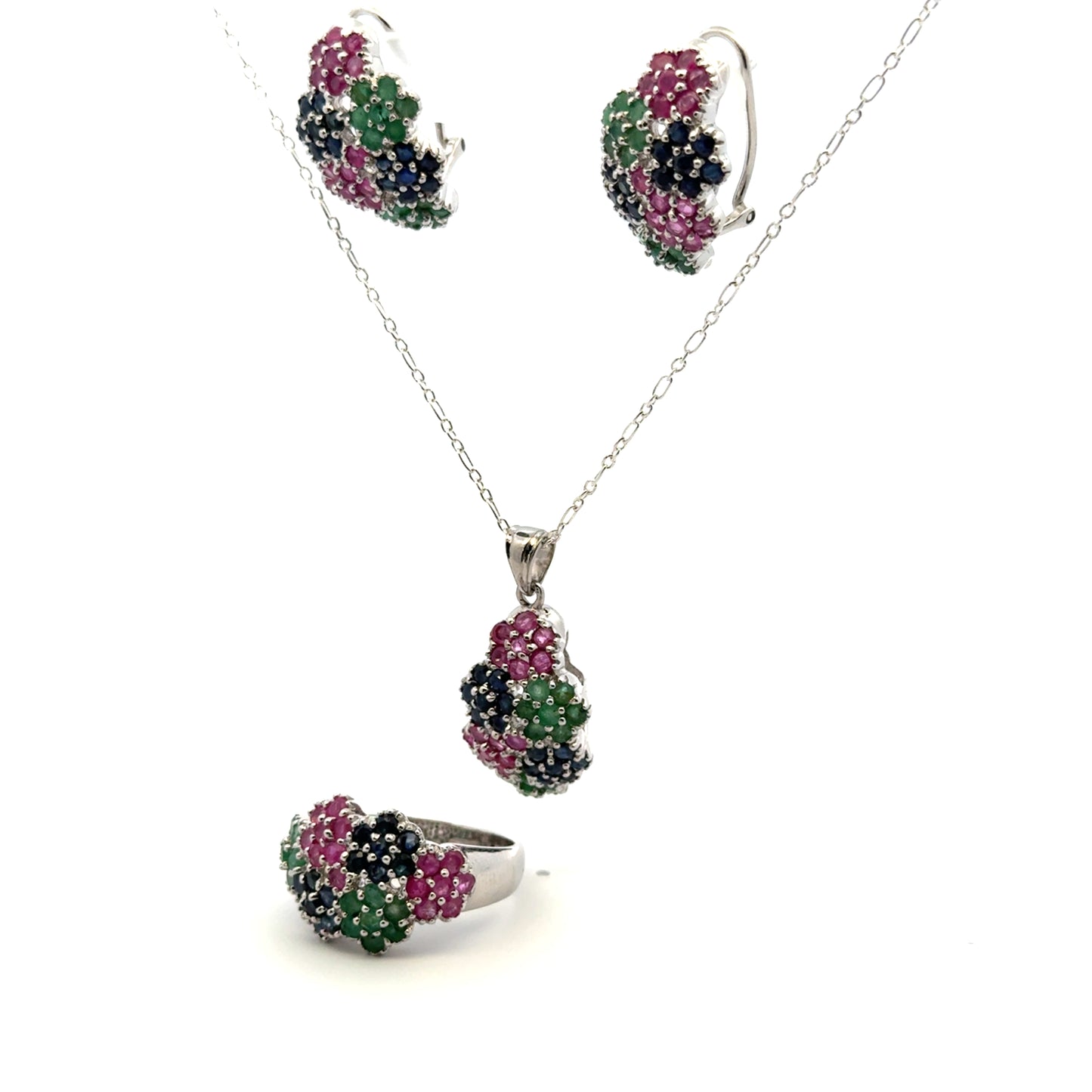 Ruby, Sapphire & Emerald Set
