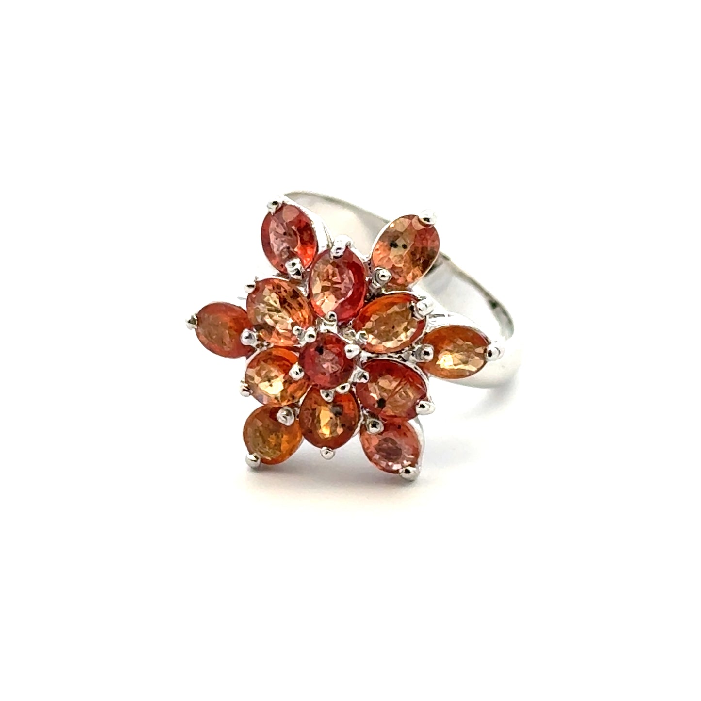 Orange Sapphire Jewelry Set
