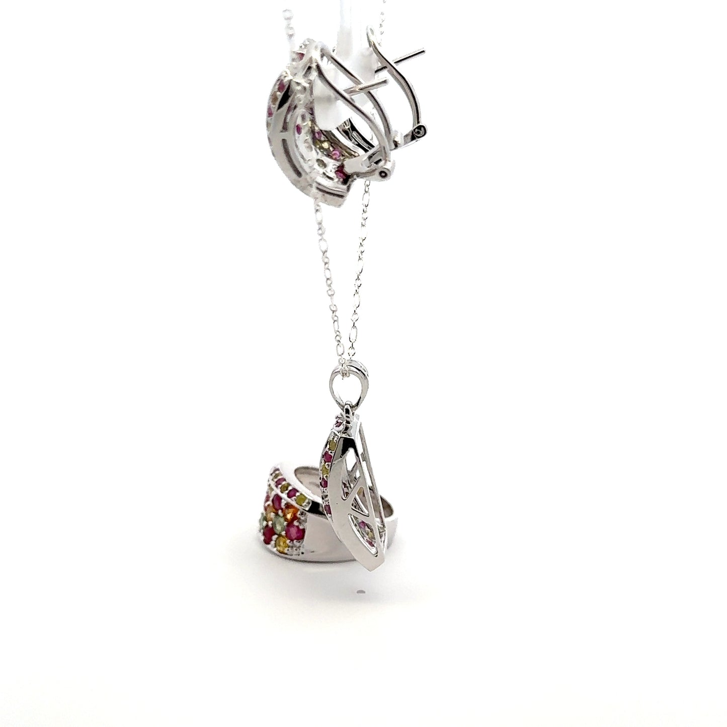 Ruby & Sapphire Jewelry Set