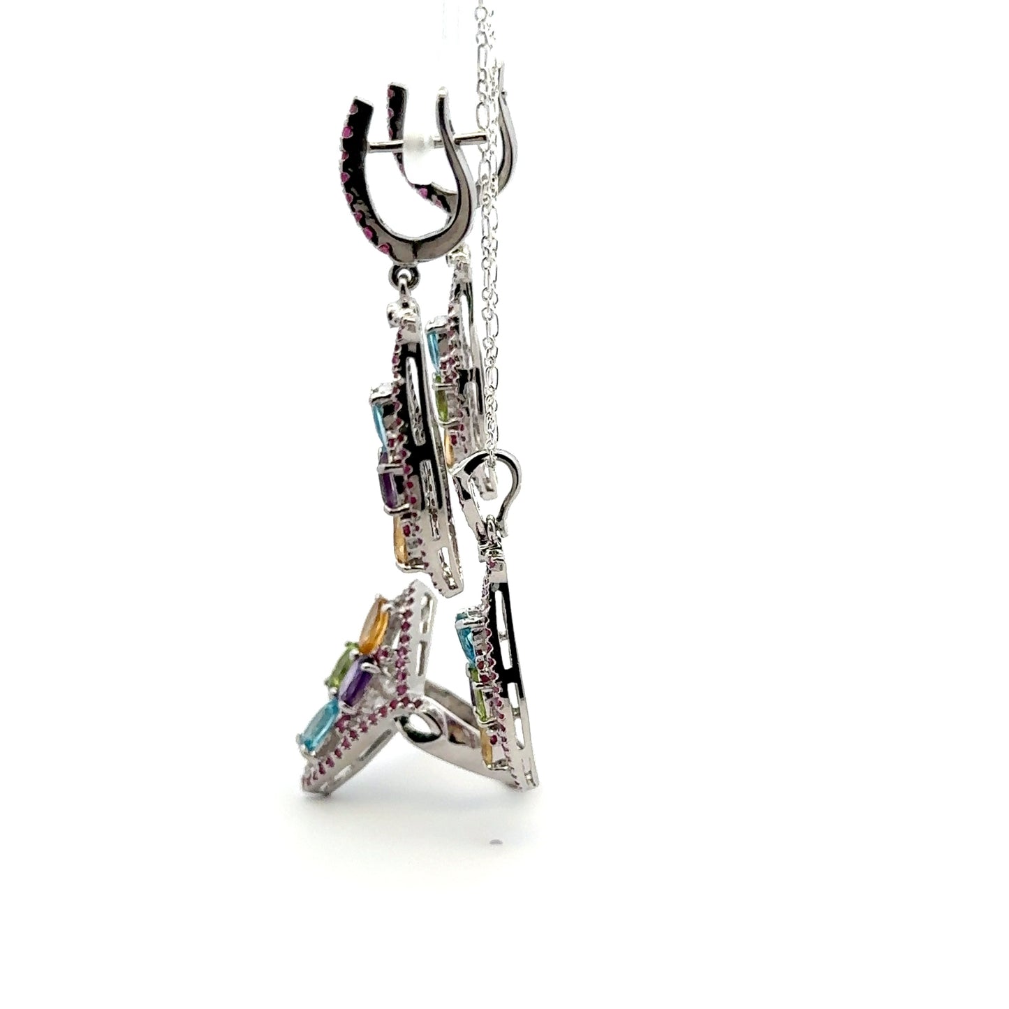 Jewelry Set: Ruby, Sapphire, Amethyst, Citrine & Topaz (Multi-Gemstone Jewelry)