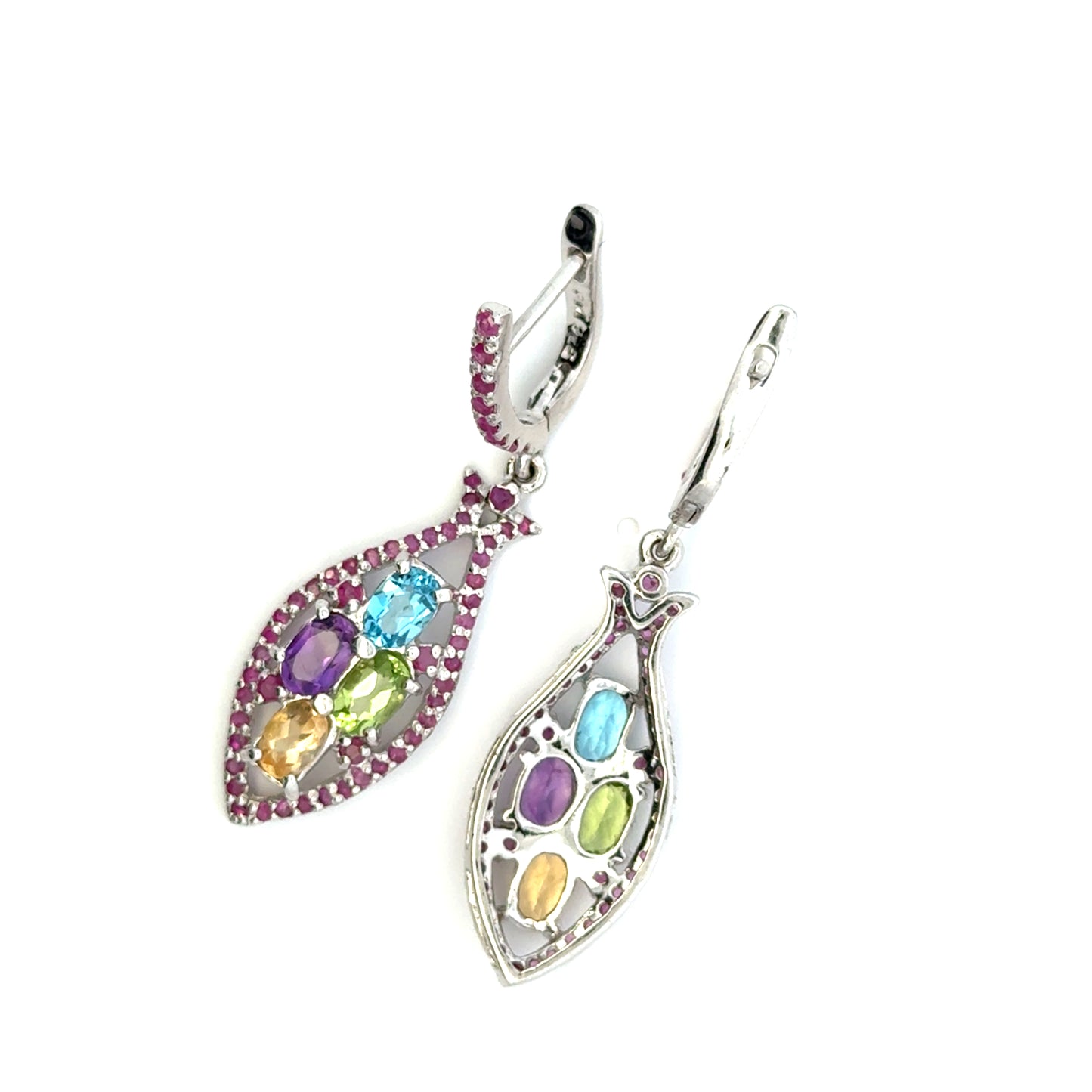 Jewelry Set: Ruby, Sapphire, Amethyst, Citrine & Topaz (Multi-Gemstone Jewelry)